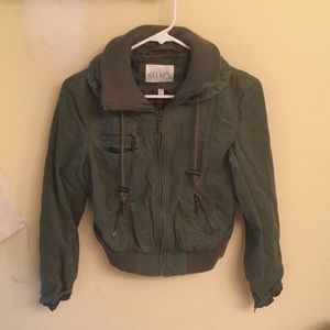 olive green bomber jacket